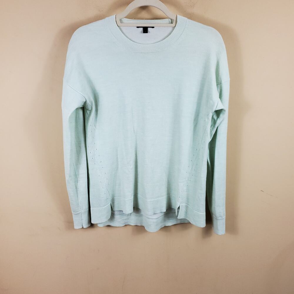J. Crew Lightweight Wool Blend Pullover Sweater in Mint Size S